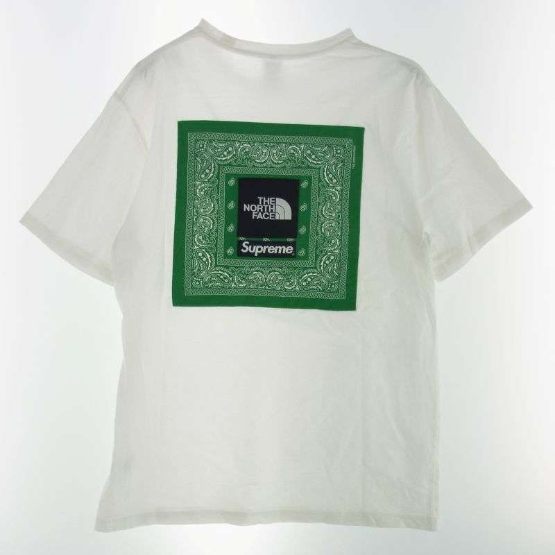 シュプリーム 22SS NT022091 × THE NORTH FACE ノースフェイス Bandana Tee バンダナ 半袖 Tシャツ 買取実績 画像