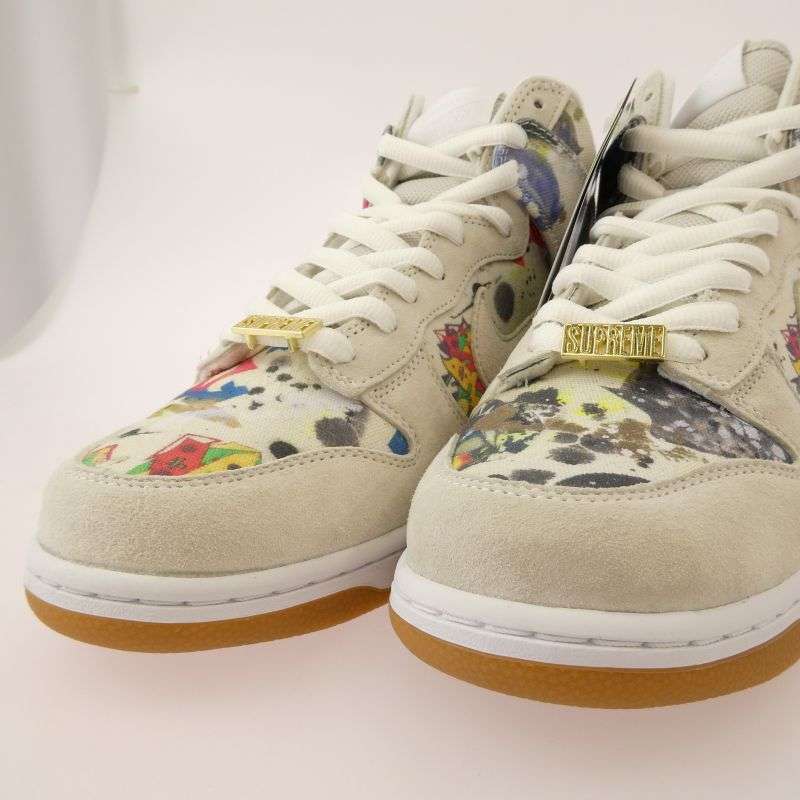 シュプリーム 23AW FD8779-100 ×DUNK HIGH OG QS Rammellzee ダンク ハイ ラメルジー ハイカット スニーカー 買取実績 画像