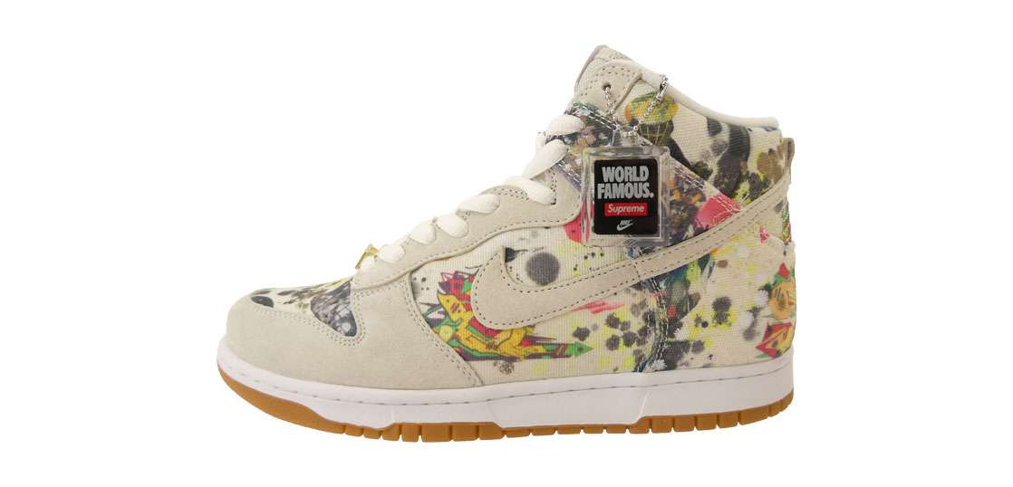 シュプリーム 23AW FD8779-100 × DUNK HIGH OG QS Rammellzee 買取実績