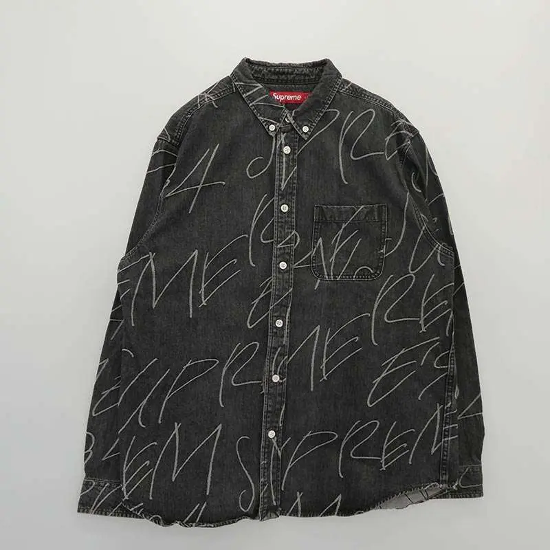 シュプリーム 23AW Handwriting Jacquard Denim Shirt 買取実績