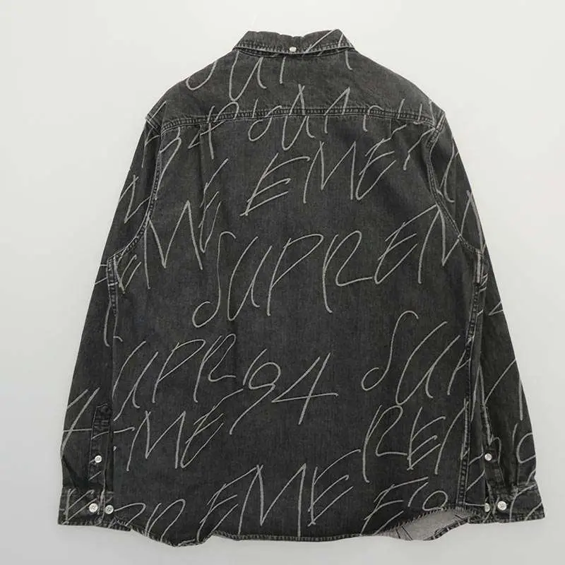 シュプリーム 23AW Handwriting Jacquard Denim Shirt 買取実績