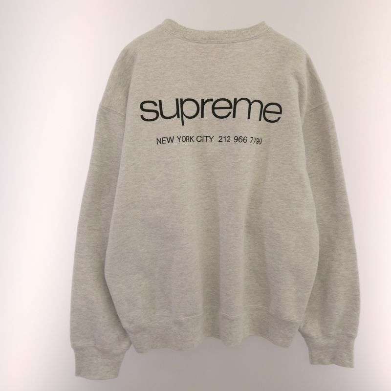 シュプリーム 23AW NYC Crewneck ニューヨークシティ クルーネック スウェット 買取実績 画像