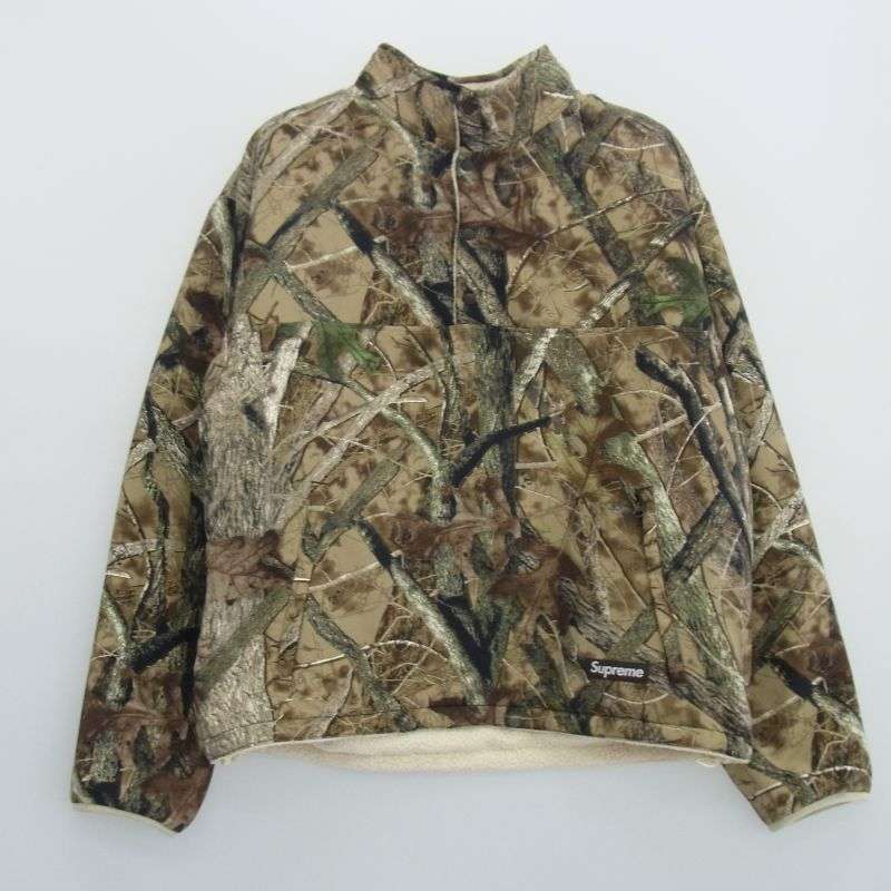 シュプリーム 23AW POLARTEC SHEARLING REVERSIBLE PULLOVER ポーラテック リバーシブル プルオーバーフリースジャケット カモフラージュ 買取実績 画像