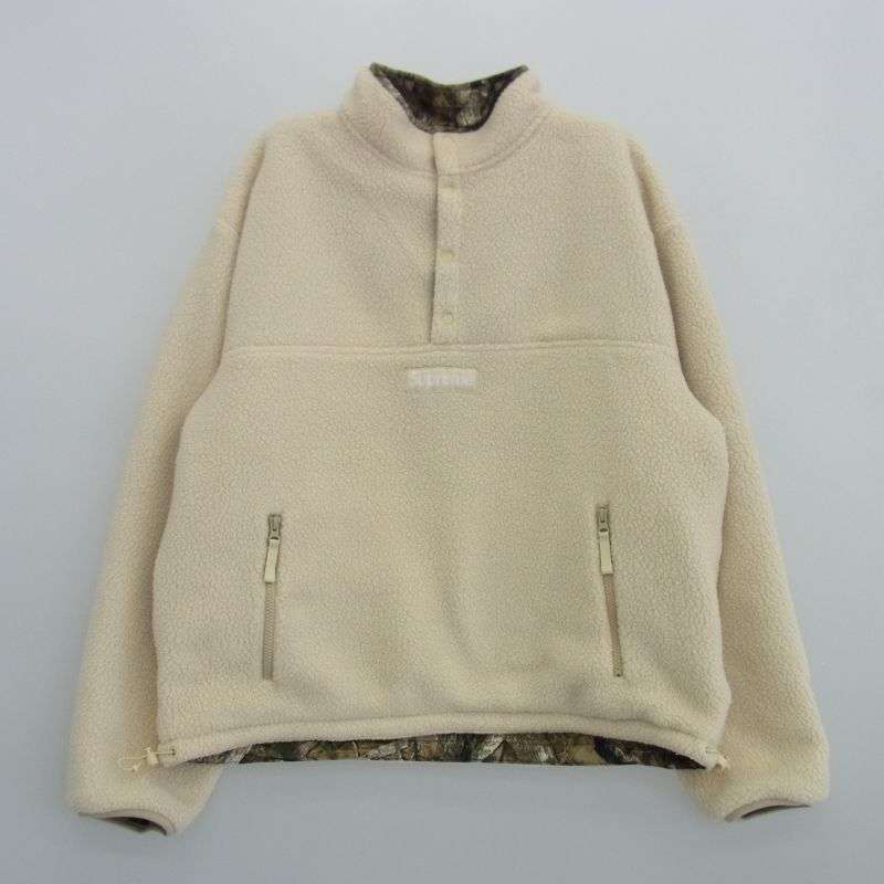 シュプリーム 23AW POLARTEC SHEARLING REVERSIBLE PULLOVER ポーラテック リバーシブル プルオーバーフリースジャケット カモフラージュ 買取実績 画像