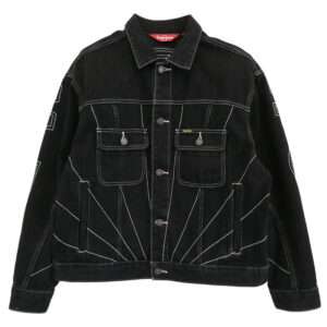 シュプリーム 23aw Radial Embroidered Denim Trucker Jacket Black 買取実績