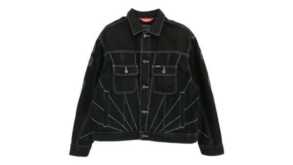 シュプリーム 23aw Radial Embroidered Denim Trucker Jacket Black 買取実績