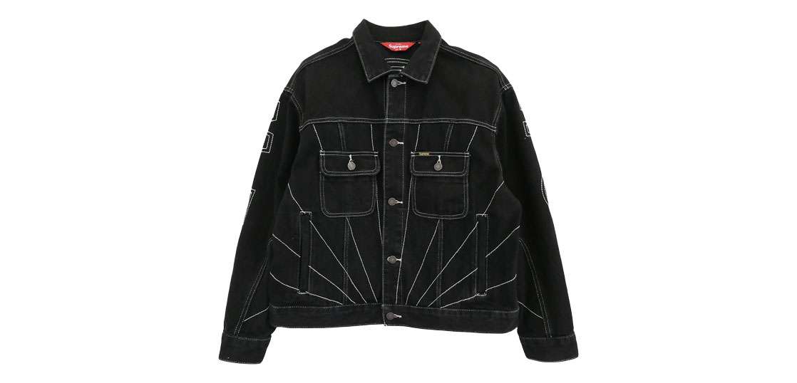 シュプリーム 23aw Radial Embroidered Denim Trucker Jacket Black 買取実績