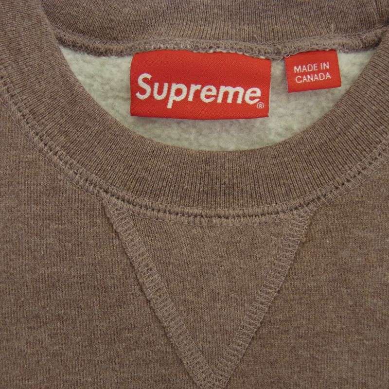 シュプリーム 23AW Small Box Crewneck スモール ボックス クルーネックス ウェット 裏起毛 ヘザーモーブ 買取実績 画像