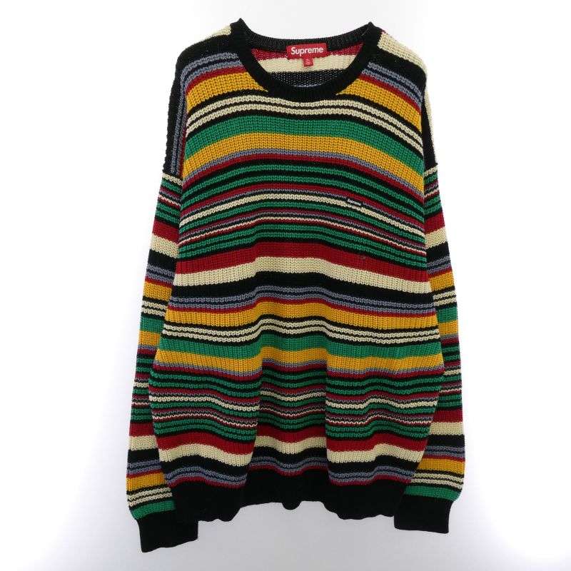 シュプリーム 23AW Small Box Ribbed Sweater スモールボックスロゴ リブ ニット セーター 買取実績 画像