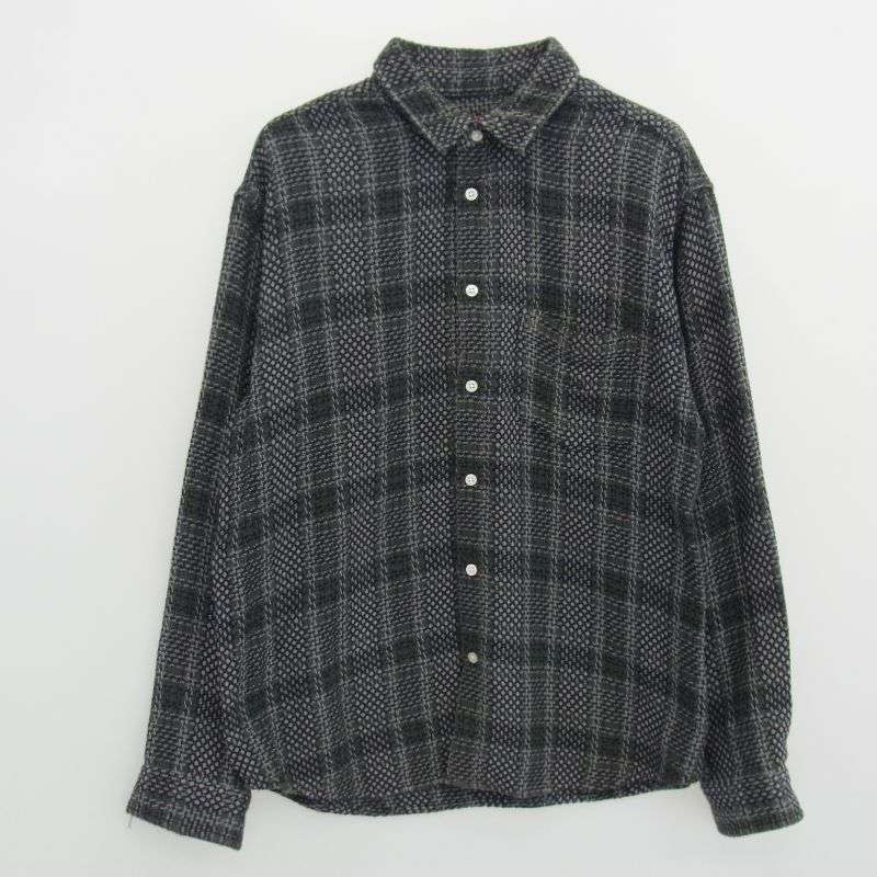 シュプリーム 23SS basket weave plaid shirt バスケット ウィーブ チェック 長袖シャツ 買取実績 画像