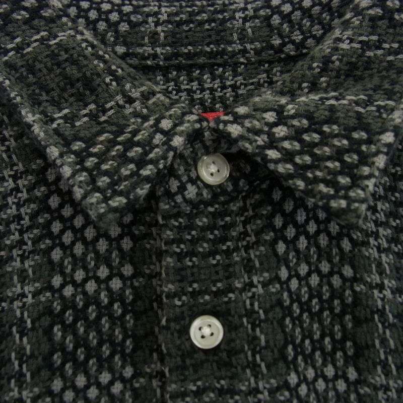 シュプリーム 23SS basket weave plaid shirt バスケット ウィーブ チェック 長袖シャツ 買取実績 画像
