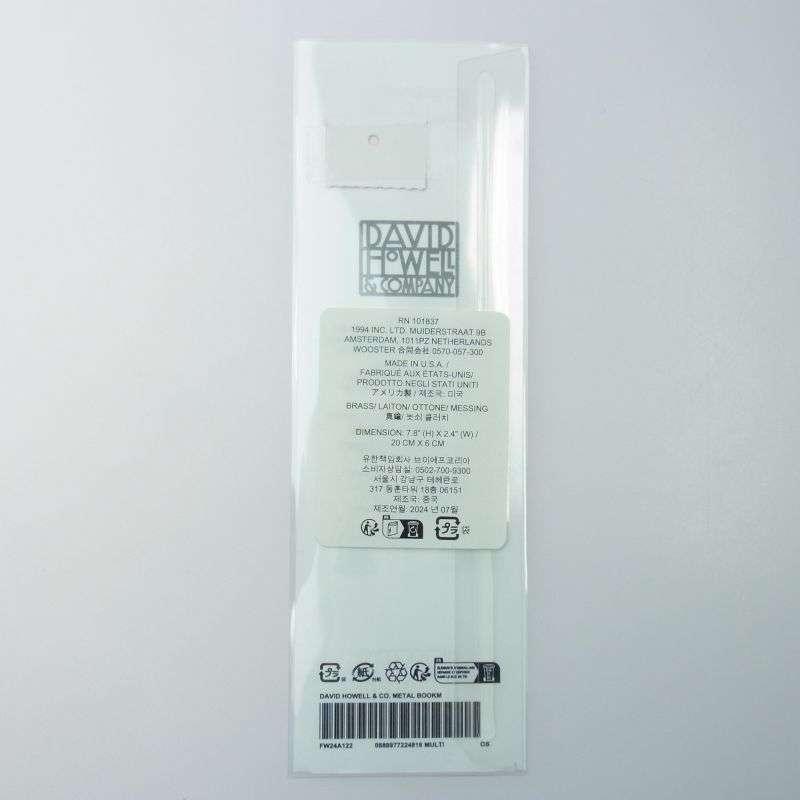シュプリーム 23SS × David Howell & Co. Metal Bookmark ディビット・ハウエル&カンパニー メタルブックマーク 金属製しおり 買取実績 画像