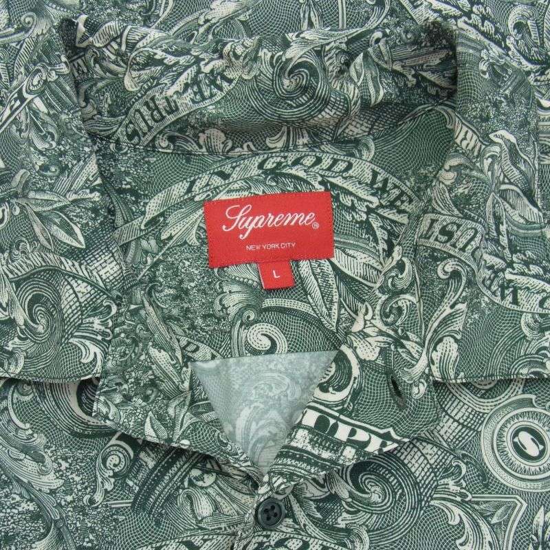 シュプリーム 23SS Dollar S/S Shirt ドル柄 半袖 シャツ 買取実績 画像