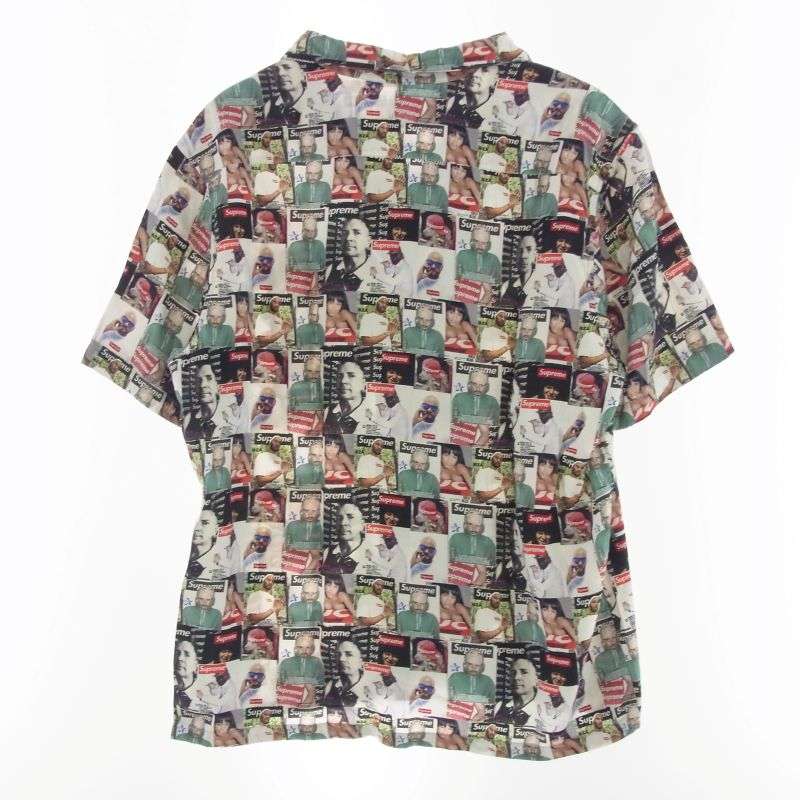 シュプリーム 23SS magazine s/s shirt マルチカラー 総柄 シャツ 買取実績 画像