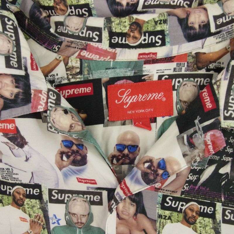 シュプリーム 23SS magazine s/s shirt マルチカラー 総柄 シャツ 買取実績 画像