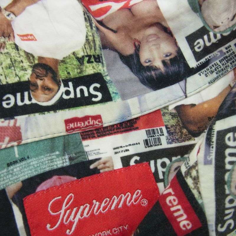 シュプリーム 23SS magazine s/s shirt マルチカラー 総柄 シャツ 買取実績 画像