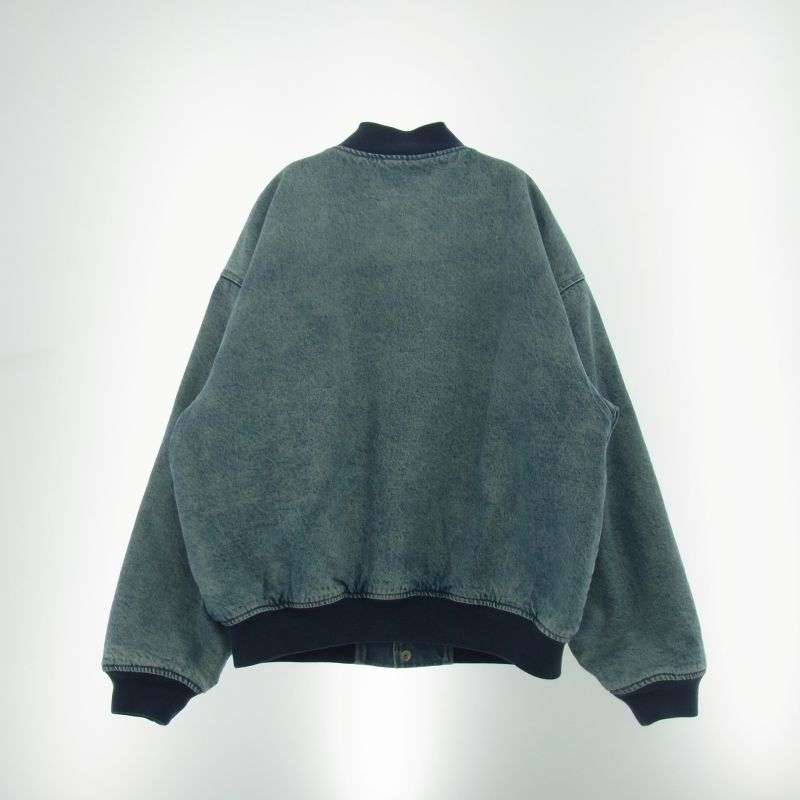シュプリーム 23SS Washed Knockout Denim Varsity Jacket ウォッシュ ノックアウト デニム バーシティー ジャケット スタジャン 買取実績 画像