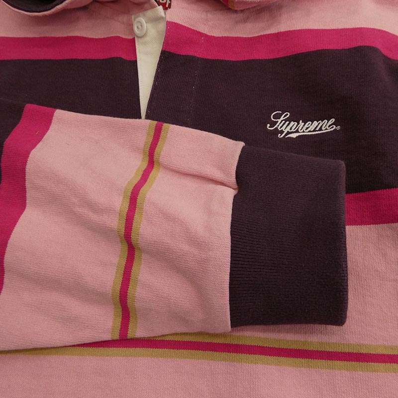 シュプリーム 24AW Hooded Rugby フード付き ラガー シャツ 買取実績 画像