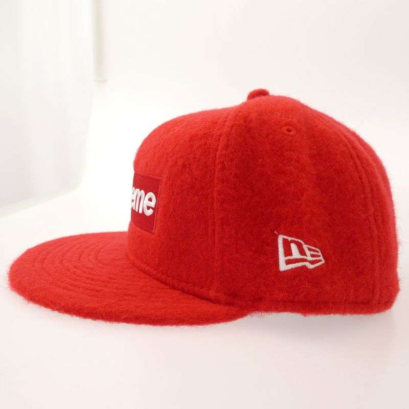 シュプリーム 24AW × New Era 7 1/2 ニューエラ Brushed Wool Box Logo Cap ブラッシュドウール ボックスロゴ キャップ 買取実績 画像