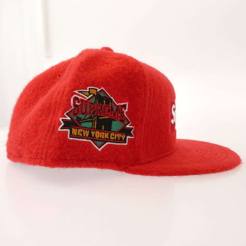 シュプリーム 24AW × New Era 7 1/2 ニューエラ Brushed Wool Box Logo Cap ブラッシュドウール ボックスロゴ キャップ 買取実績 画像