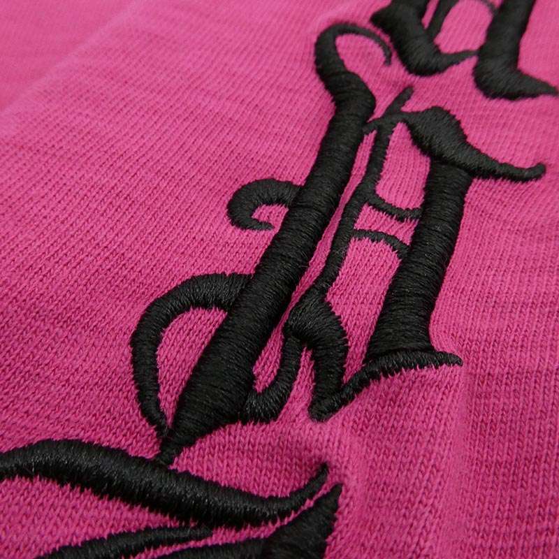 シュプリーム 24AW Old English L/S Top Pink オールド イングリッシュ ロゴ 長袖 カットソー Tシャツ 買取実績 画像