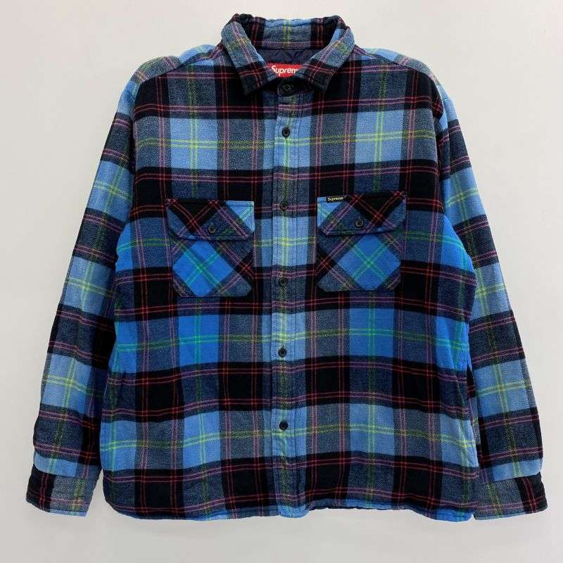 シュプリーム 24AW Quilted Plaid Shirt キルティング プレイド 中綿 シャツ ジャケット 買取実績 画像