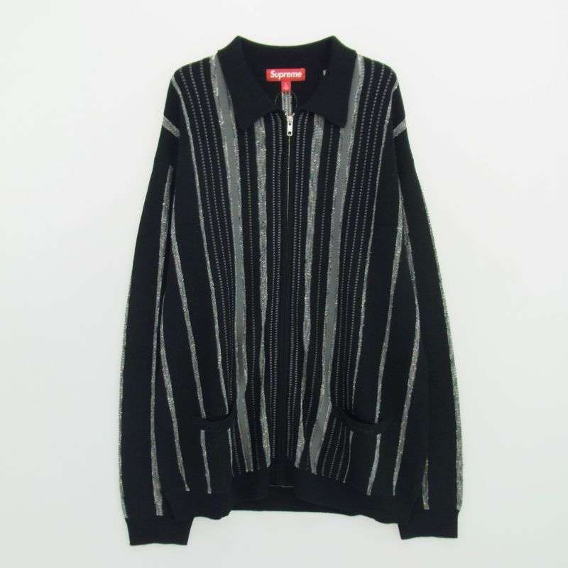 シュプリーム 24AW Speckle Stripe Zip Up Cardigan スパークル ストライプ ジップアップ カーディガン 買取実績 画像