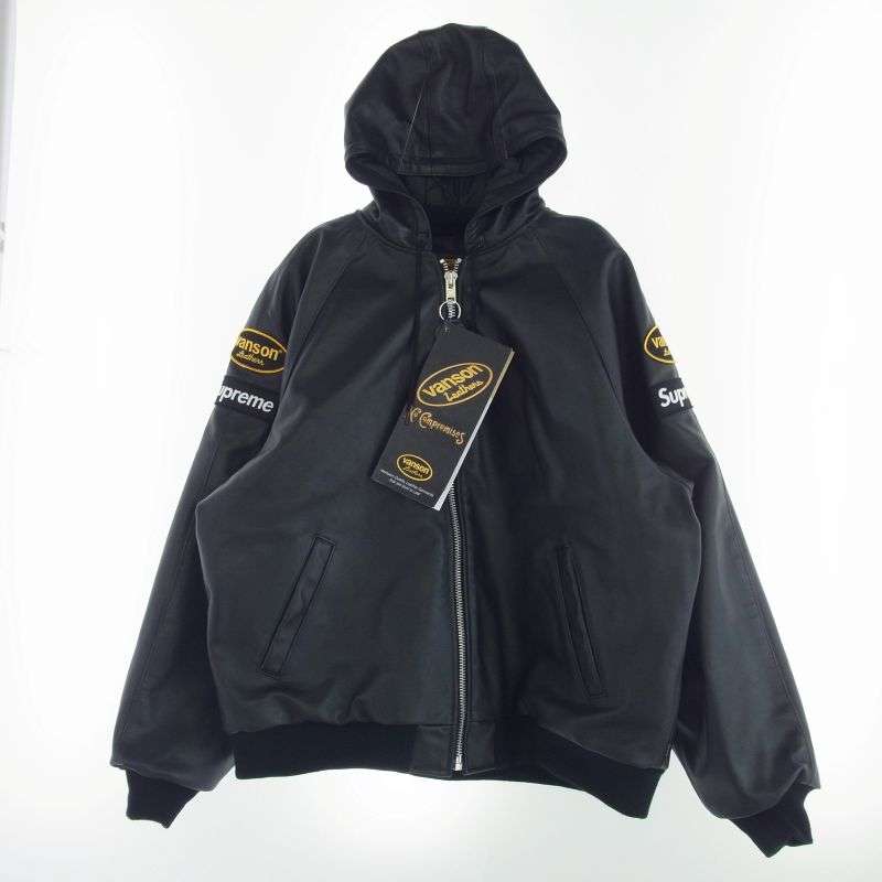 シュプリーム 24AW Vanson Leathers Hooded Work Jacket バンソンレザーズ フーディー ワーク ジャケット 買取実績 画像