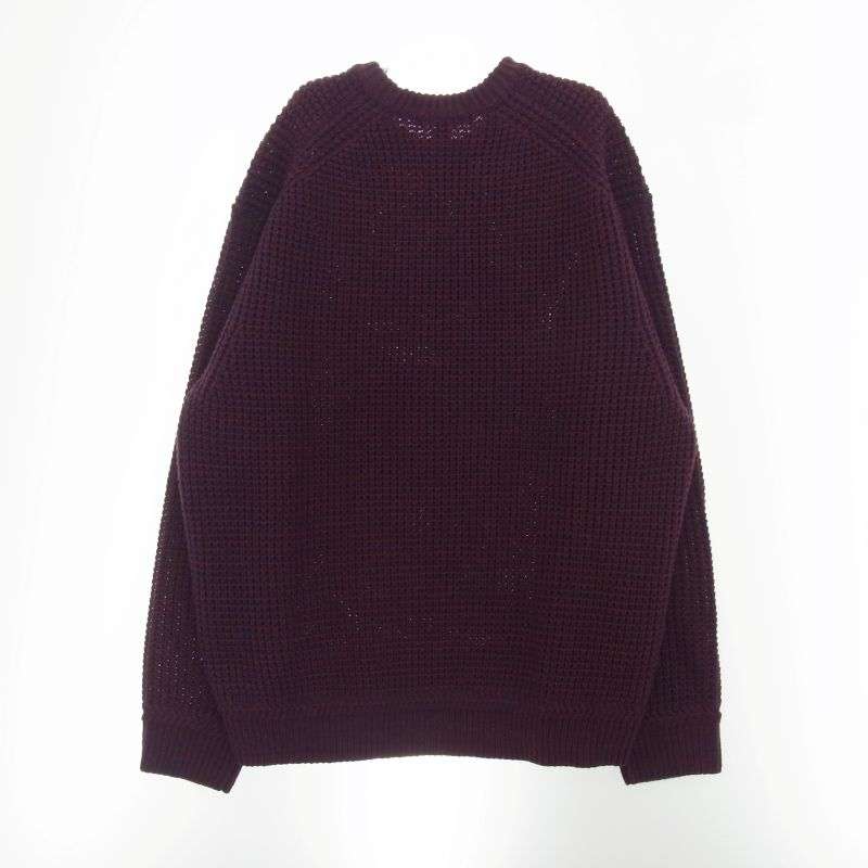 シュプリーム 24AW Waffle Small Box Sweater スモールボックスロゴ ワッフル セーター 買取実績 画像