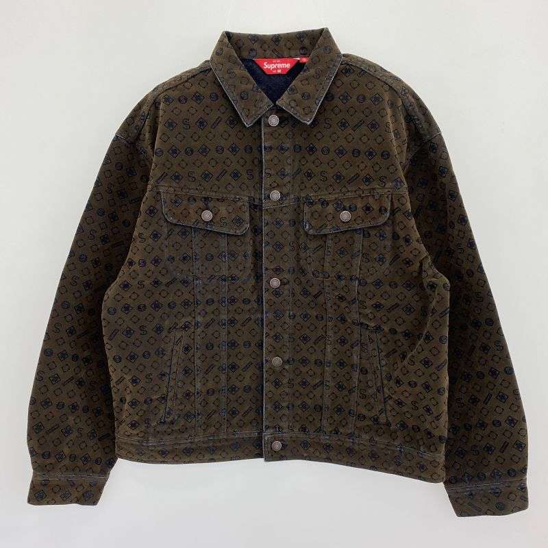 シュプリーム 24SS Flocked Denim Trucker Jacket フロック デニム トラッカー ジャケット 買取実績 画像