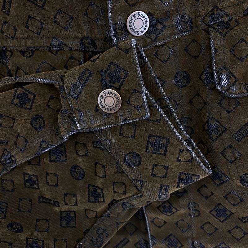 シュプリーム 24SS Flocked Denim Trucker Jacket フロック デニム トラッカー ジャケット 買取実績 画像