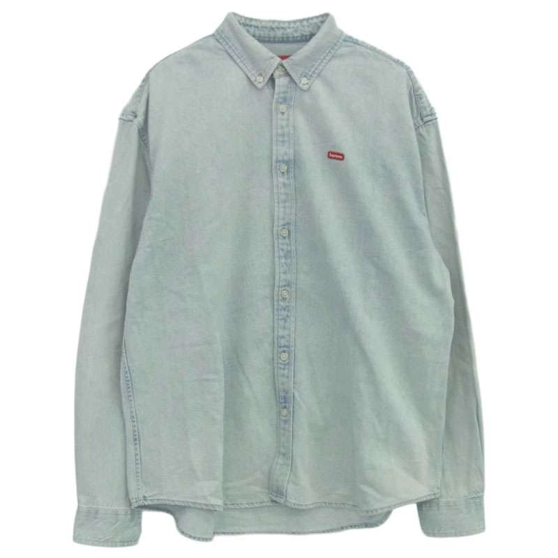 シュプリーム 24SS Small Box Shirt Washed Blue スモール ボックスロゴ デニムシャツ 買取実績 画像