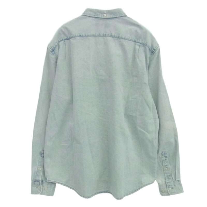 シュプリーム 24SS Small Box Shirt Washed Blue スモール ボックスロゴ デニムシャツ 買取実績 画像