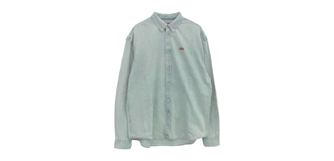 シュプリーム 24SS Small Box Shirt Washed Blue 買取実績