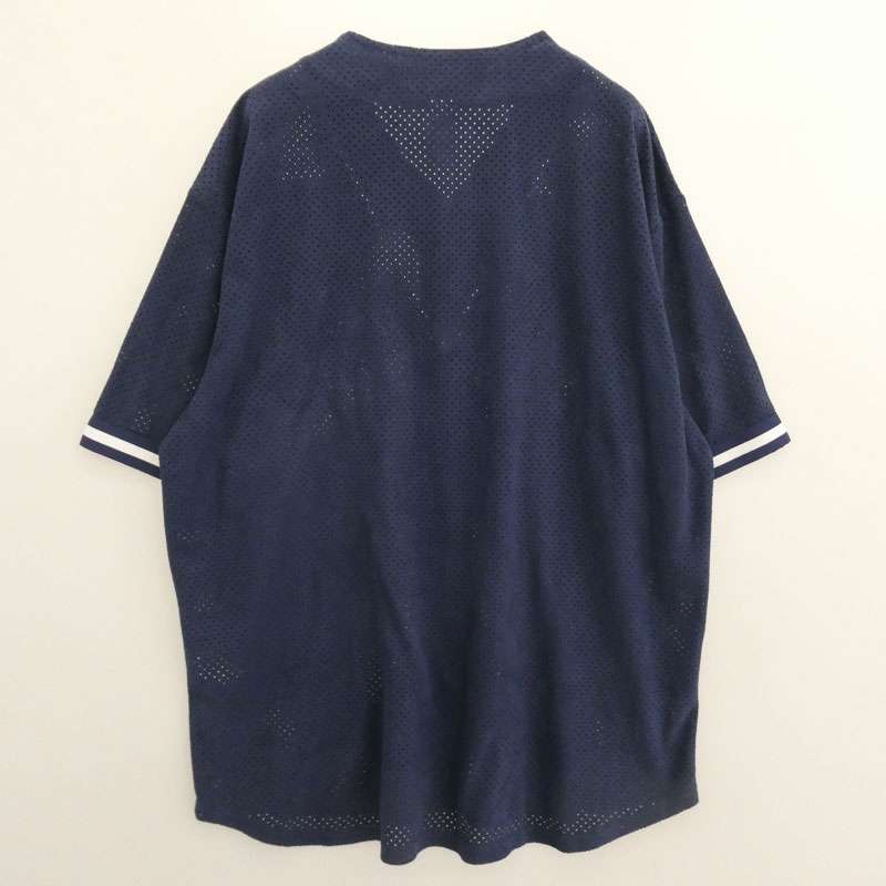 シュプリーム 24SS Ultrasuede Mesh Baseball Jersey ウルトラ スエード フロントロゴ メッシュ ベースボールシャツ 買取実績 画像