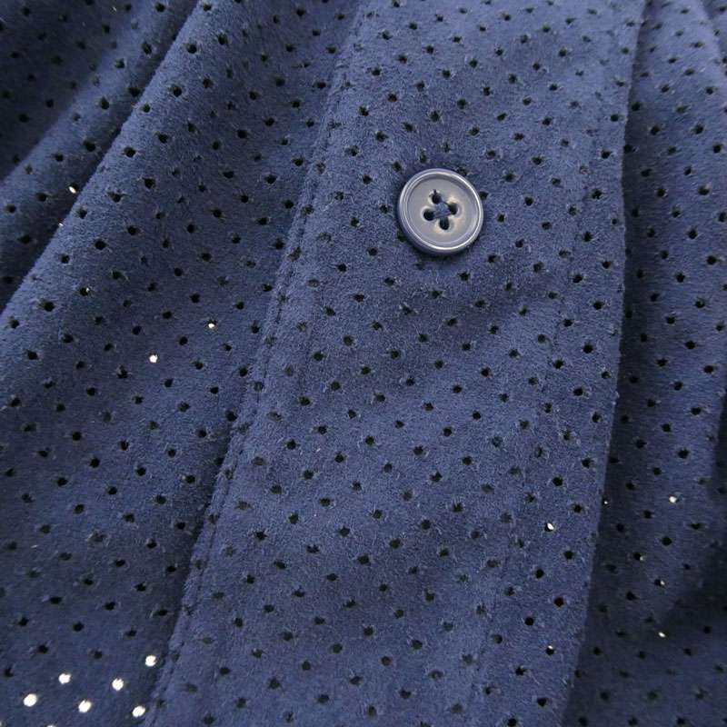 シュプリーム 24SS Ultrasuede Mesh Baseball Jersey ウルトラ スエード フロントロゴ メッシュ ベースボールシャツ 買取実績 画像