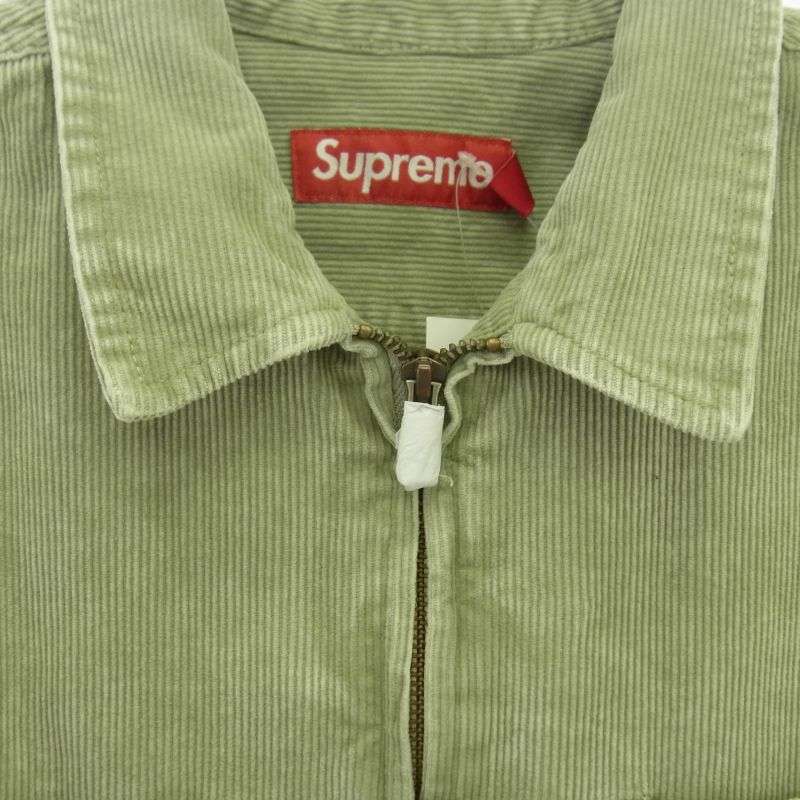 シュプリーム 24SS Washed Corduroy Zip Up Shirt ウォッシュ加工 コーデュロイ フルジップ 長袖シャツ 買取実績 画像