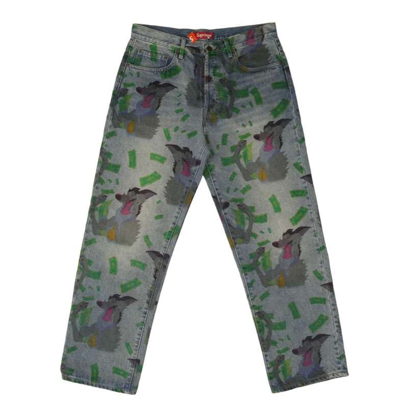 シュプリーム 25AW All Dogs Go To Heaven Loose Fit Jean オール ドッグ ゴー トゥ ヘブン デニムパンツ 買取実績 画像