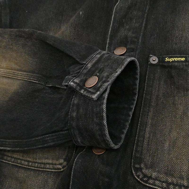 シュプリーム 25AW DISTRESSED SELVEDGE ディストレッスド セルヴィッチ トラッカージャケット デニムジャケット 買取実績 画像