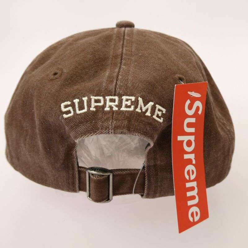 シュプリーム 25AW Italy 6-Panel ロゴ刺繍 6パネル キャップ 帽子 買取実績 画像