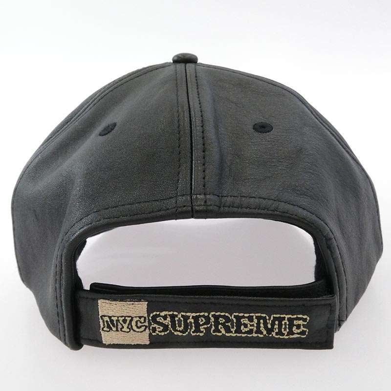 シュプリーム 25AW New York Leather 6-Panel ニューヨーク レザー 6パネル キャップ 買取実績 画像