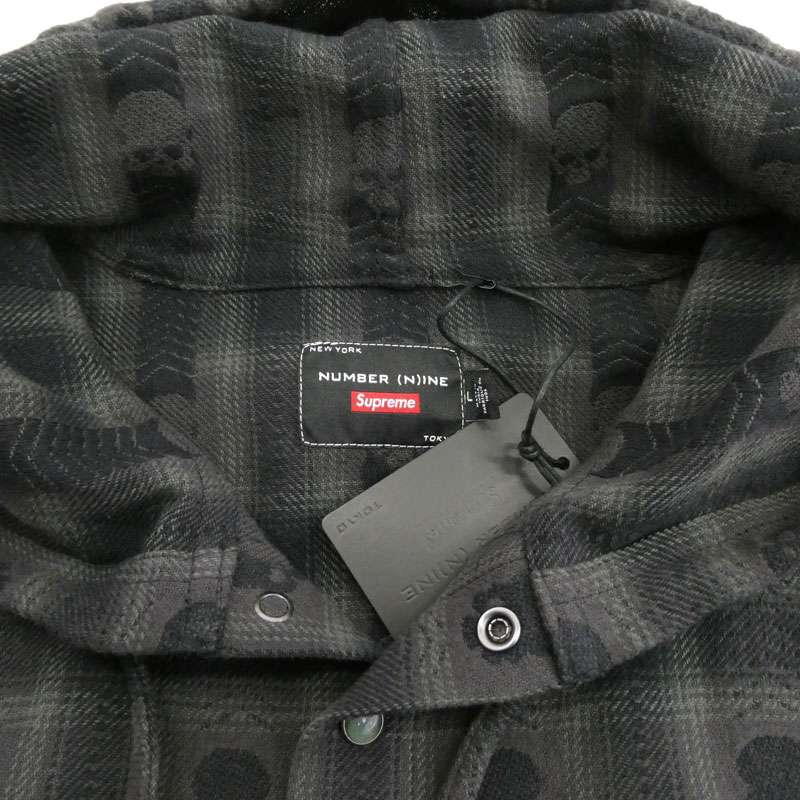 シュプリーム 25AW Number (N)ine Hooded Flannel Shirt ナンバーナイン フーデッド フランネル 長袖 シャツ 買取実績 画像