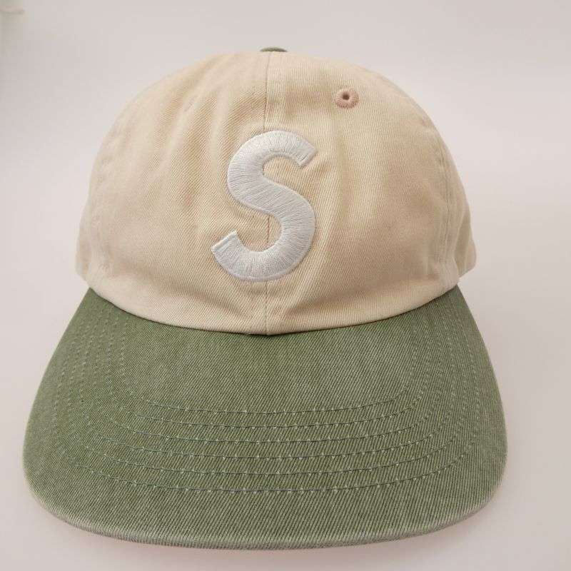 シュプリーム 25AW Pigment Coated 2-Tone S Logo 6-Panel Cap ピグメントコーテッド ツートーン Sロゴ刺繍 6パネル デニムキャップ 帽子 買取実績 画像