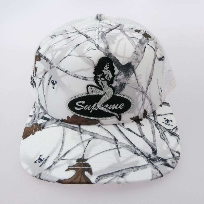 シュプリーム 25AW Pinup Mesh Back 5-PanelWhite Camo ピンアップ 5パネル ホワイトカモ メッシュキャップ 帽子 買取実績 画像