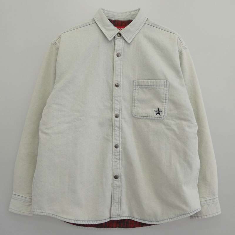 シュプリーム 25AW Quilted Lined Denim Snap Shirt キルテッド デニム スナップ 長袖シャツ 買取実績 画像