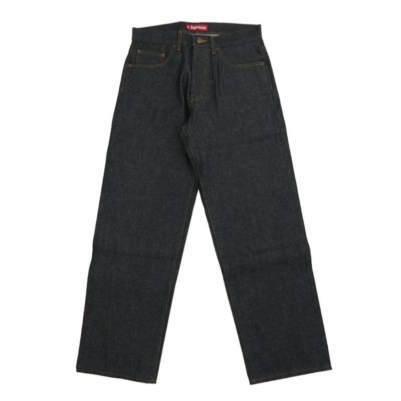 シュプリーム 25AW Rigid Loose Fit Selvedge Jean リジッド ルーズ フィット セルビッジ ジーン デニム パンツ 買取実績 画像