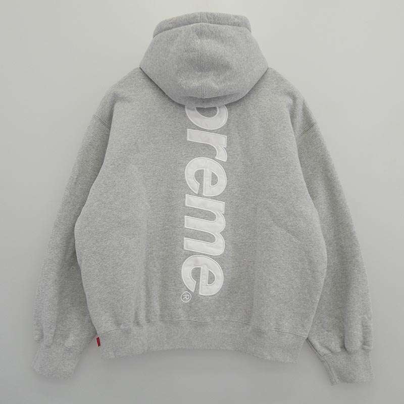 シュプリーム 25AW Satin Applique Hooded Sweatshirt サテン アップリケ フーデッド スウェットシャツ パーカー 買取実績 画像