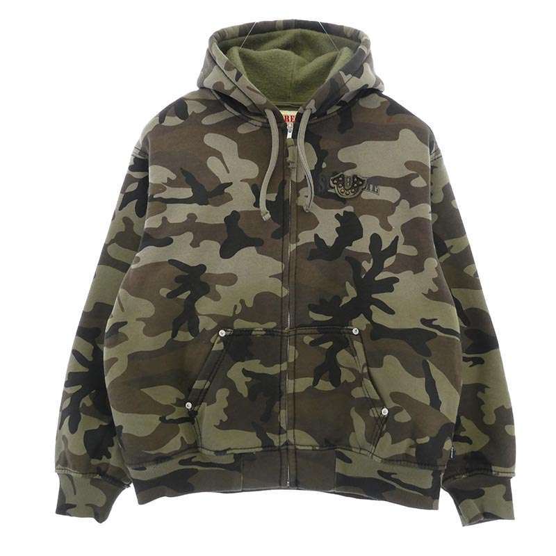 シュプリーム 25AW True Religion Zip Up Hooded Sweatshirt Woodland Camo 買取実績