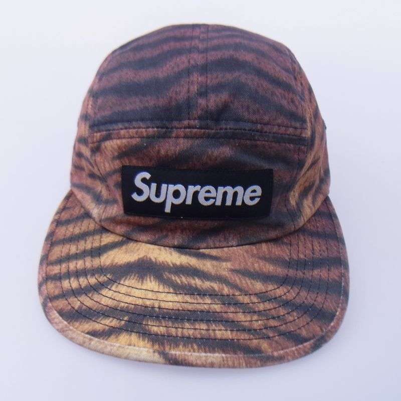 シュプリーム 25AW Washed Chino Twill Camp Cap Tiger ボックスロゴ ウォッシュドチノツイル キャンプキャップ 買取実績 画像