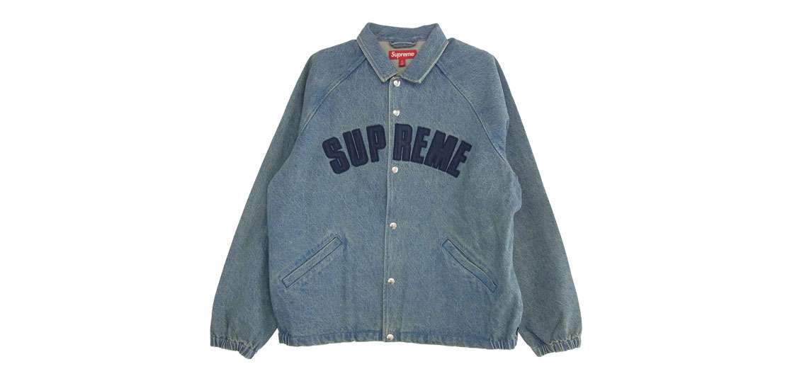 ジャケット・アウター Supreme Arc Denim Jacket \"Washed Indigo\" Supreme Arc Denim Coaches Jacket Washed Indigo Size Small | eBay